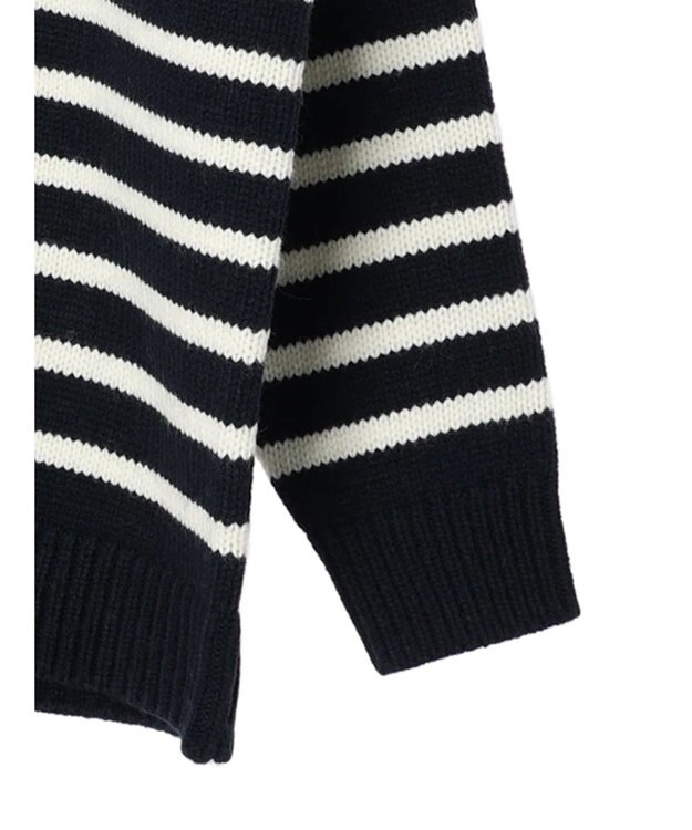 CRAFT STANDARD BOUTIQUE ケーブル×ボーダードッキングプルオーバー Border Navy