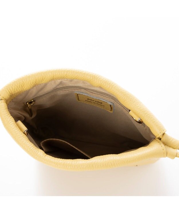 UNBILLION ペルケ perche / 牛革スタッズ・パラコード2wayドロストショルダー イエロー