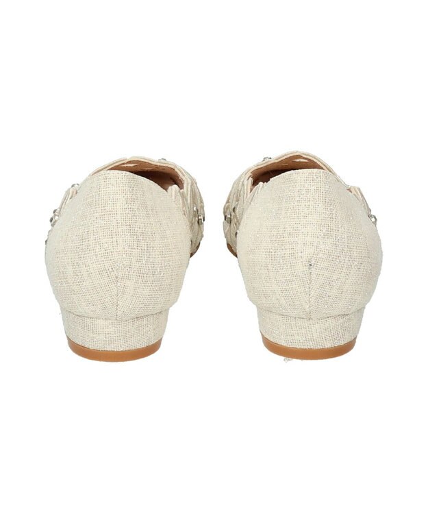 Bridget Birkin 【Bridget Birkin】フラワーカットワークラメパンプス アイボリー雑材