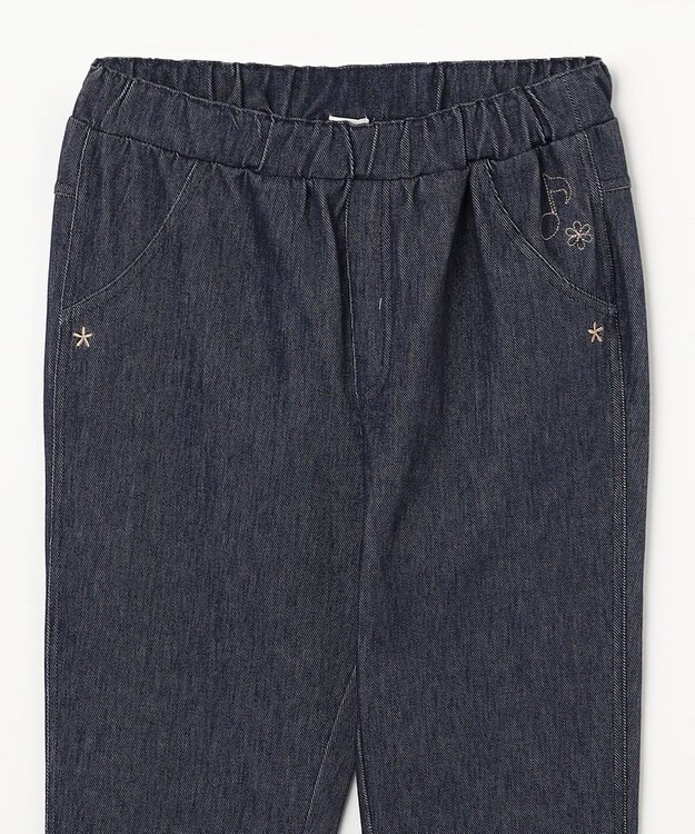 組曲 KIDS 【150-160㎝】シンフォニー デニムニットパンツ ネイビー