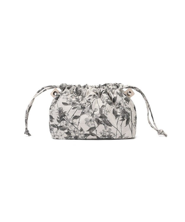 style code 【MERCURYDUO/マーキュリーデュオ】軽量メッシュ　花柄巾着付ミニトートバッグ ブラック