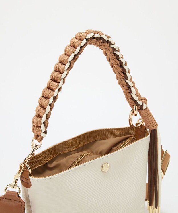 TOPKAPI 【Breath TOPKAPI】RIPPLE リプル コードハンドル 2way バケツ ショルダーバッグ オフ