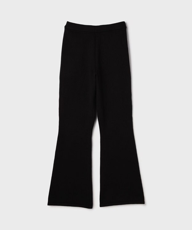 GRACE CONTINENTAL スウェットライクニットパンツ ブラック