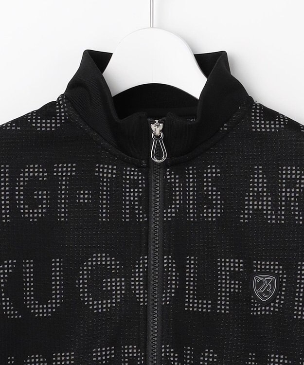 23区GOLF 【WOMEN】ロゴジャガードトラックジャケット ブラック系5