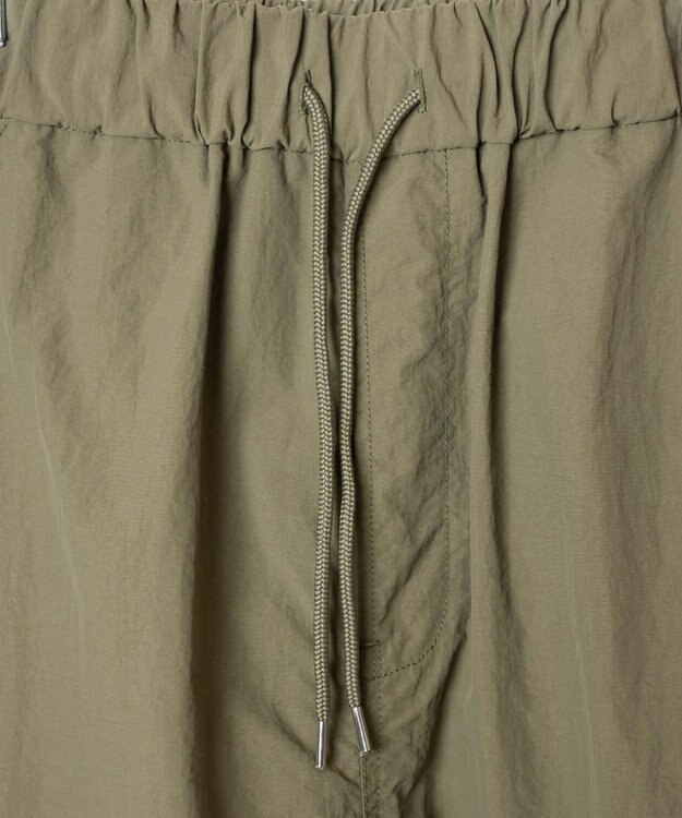 WEGO 【ウエストゴム】ナイロンイージーワイドカーゴパンツ カーキ