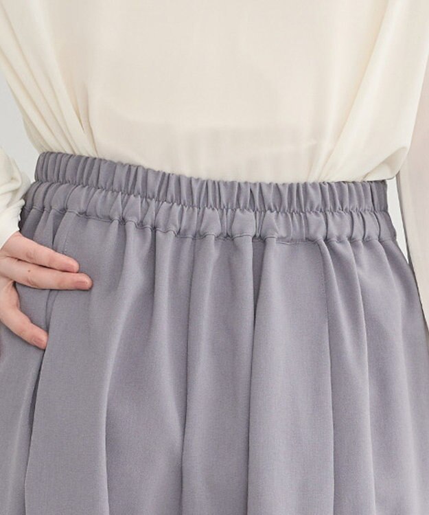 earth music&ecology 選べる丈タックスカーチョ Gray