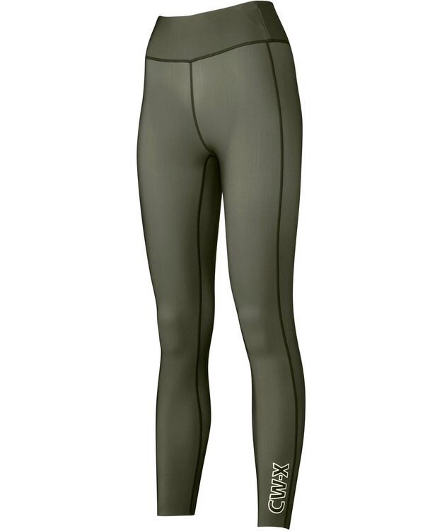 CW-X 【WOMEN】 スポーツタイツ ロング 吸汗速乾 UVカット率90%以上 VCY299 /ワコール カーキ