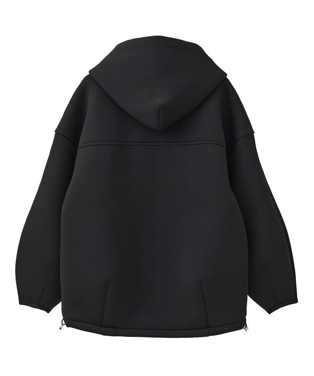 earth music&ecology 【軽量】ダンボールニットフーディーブルゾン Black