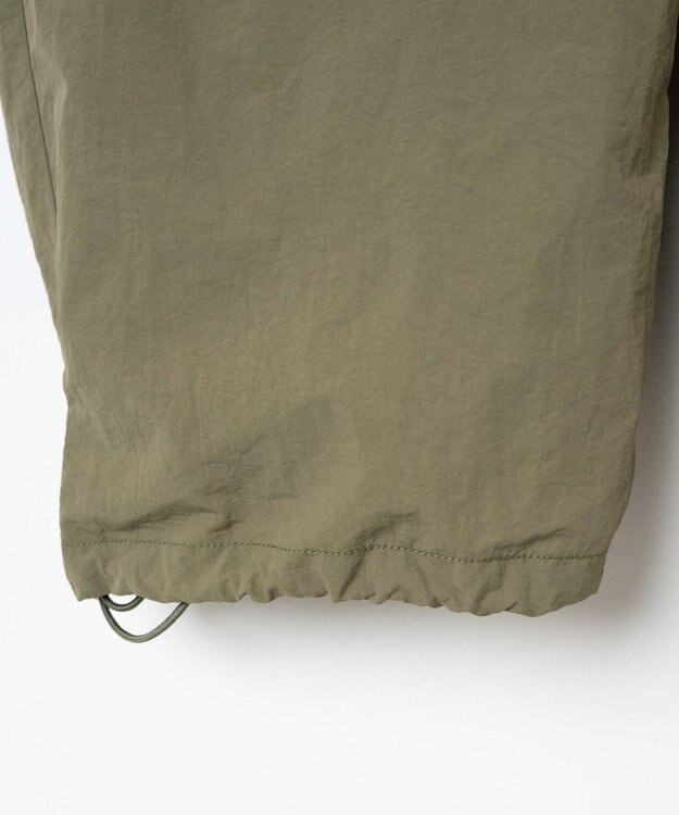 WEGO 【ウエストゴム】ナイロンイージーワイドカーゴパンツ カーキ