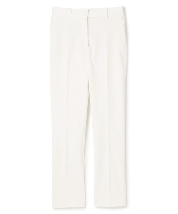 JOSEPH ライトギャバジンストレッチ　クロップドトラウザーズ Ivory