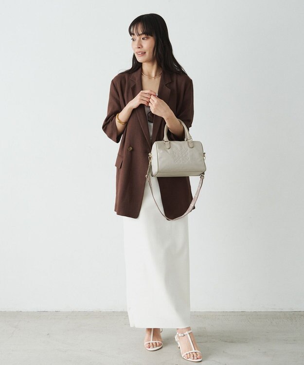 russet コーデュラナイロン2WAYミニボストンバッグ(CE-1721-WEB) L.Greige