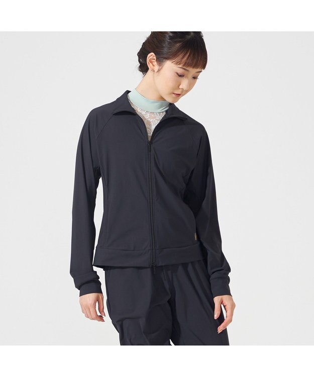 Chacott ウォームアップジャケット ブラック