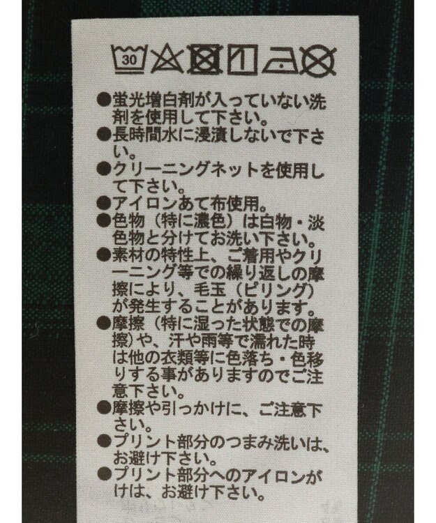 Green Parks ＥＧＯＩＳＴ　チェックロゴシャツチュニック Green