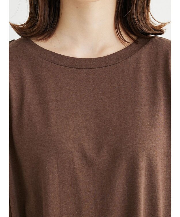 Green Parks 接触冷感半袖コクーンゆるプルオーバー Brown