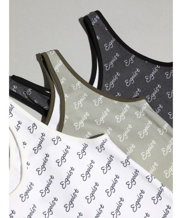 Green Parks ＥＧＯＩＳＴ　ロゴタンクトップ Charcoal Gray