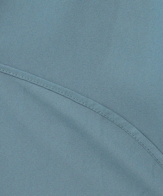 ANY L 【洗濯機可】バックプリーツシャツ ブルーグリーン