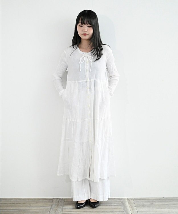 crêprie tsumori chisato creperie DRESS クレプリ ロングワンピース WHITE