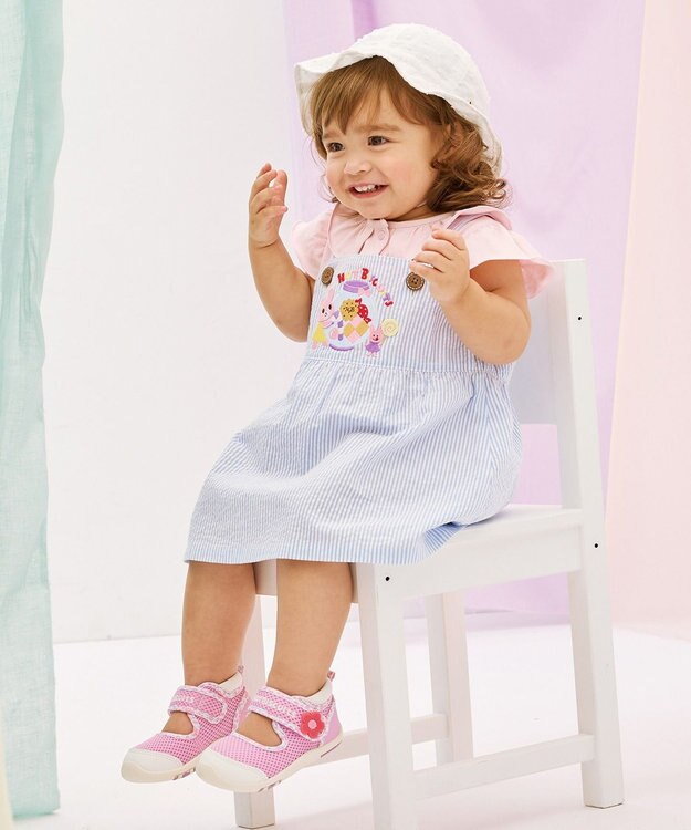 MIKI HOUSE HOT BISCUITS 【40-52cm】 チューリップハット(帽子) 白