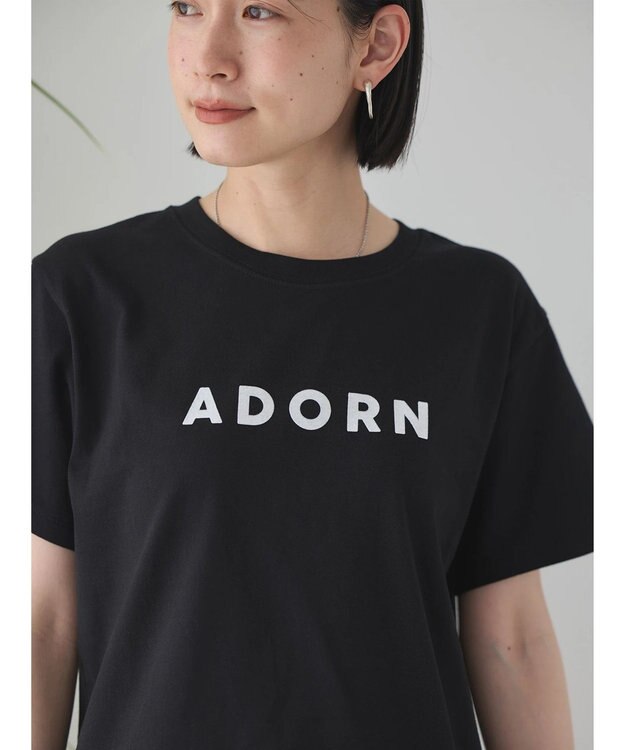 AMERICAN HOLIC フロッキーロゴカットプルオーバー1 Black