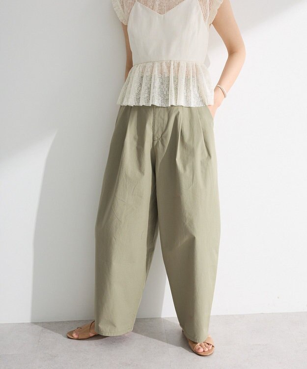 Green Parks ・ＥＬＥＮＣＡＲＥ　ＤＵＥ　コクーンタックパンツ Khaki