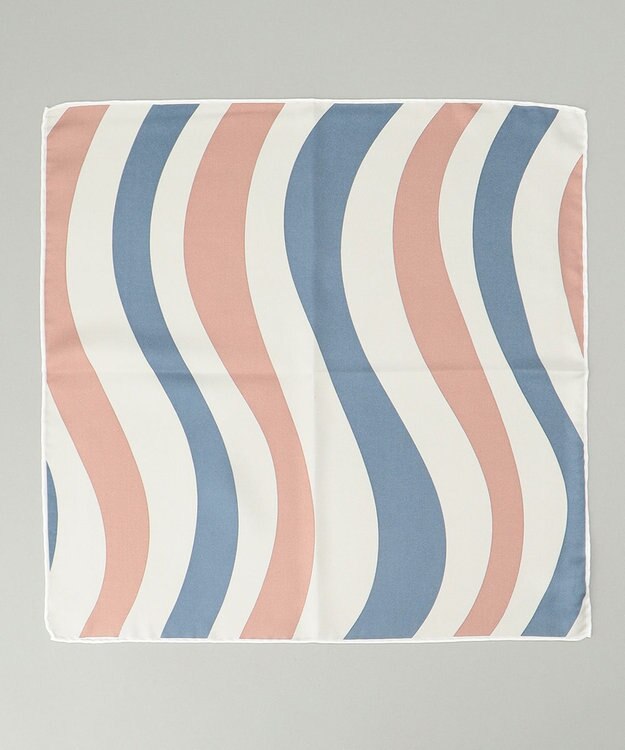 GOTAIRIKU 日本製【シルク100％】シーズナルチーフ ブルー系4