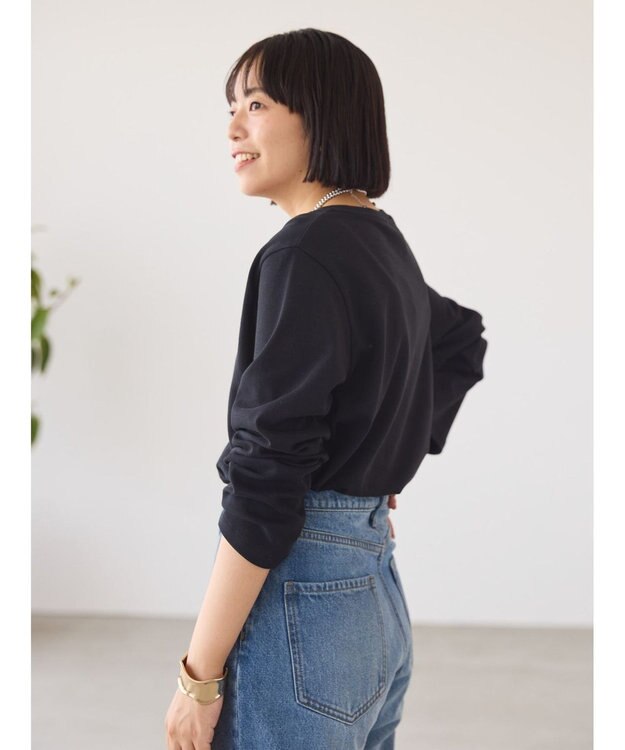 AMERICAN HOLIC クルーネックカットプルオーバー Black