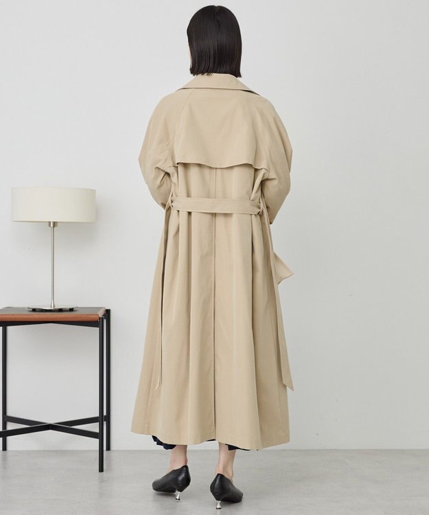 AMERICAN HOLIC 【先行予約】【花粉防止】ロングトレンチコート Beige