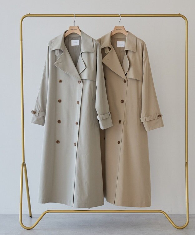AMERICAN HOLIC 【先行予約】【花粉防止】ロングトレンチコート Beige