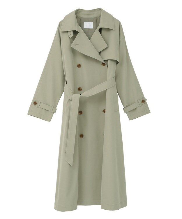 AMERICAN HOLIC 【先行予約】【花粉防止】ロングトレンチコート Ligh Khaki