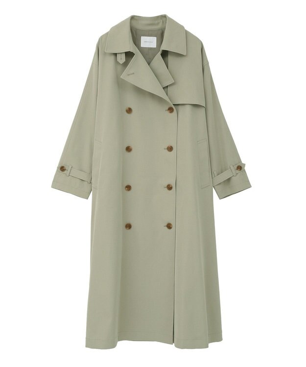AMERICAN HOLIC 【先行予約】【花粉防止】ロングトレンチコート Ligh Khaki