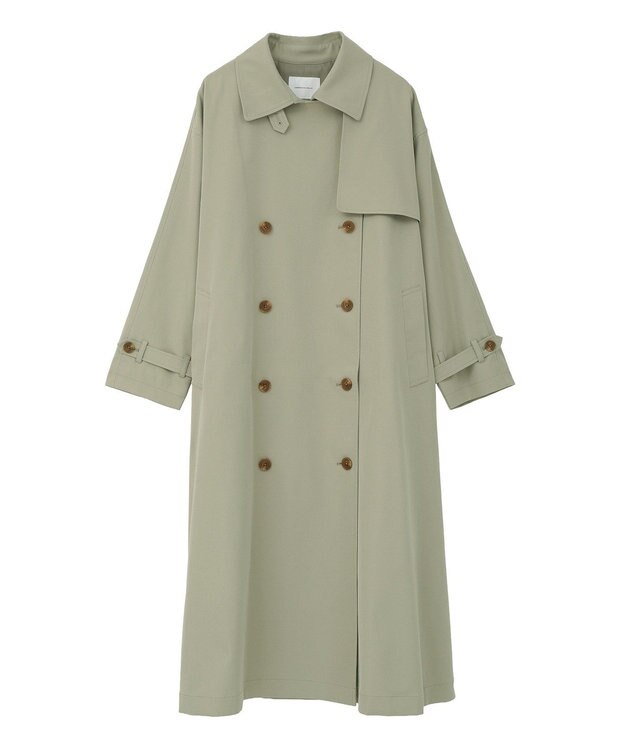 AMERICAN HOLIC 【先行予約】【花粉防止】ロングトレンチコート Ligh Khaki