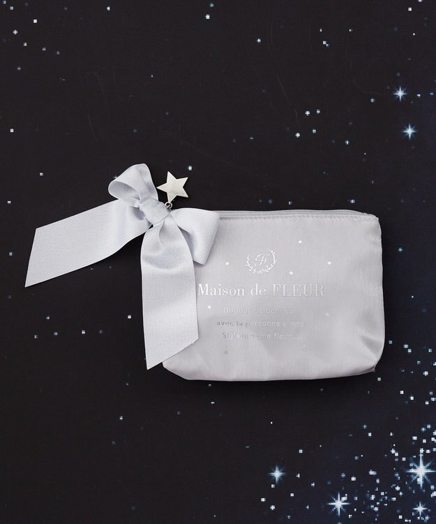 Maison de FLEUR スターシャイニーポーチ Grayish Blue