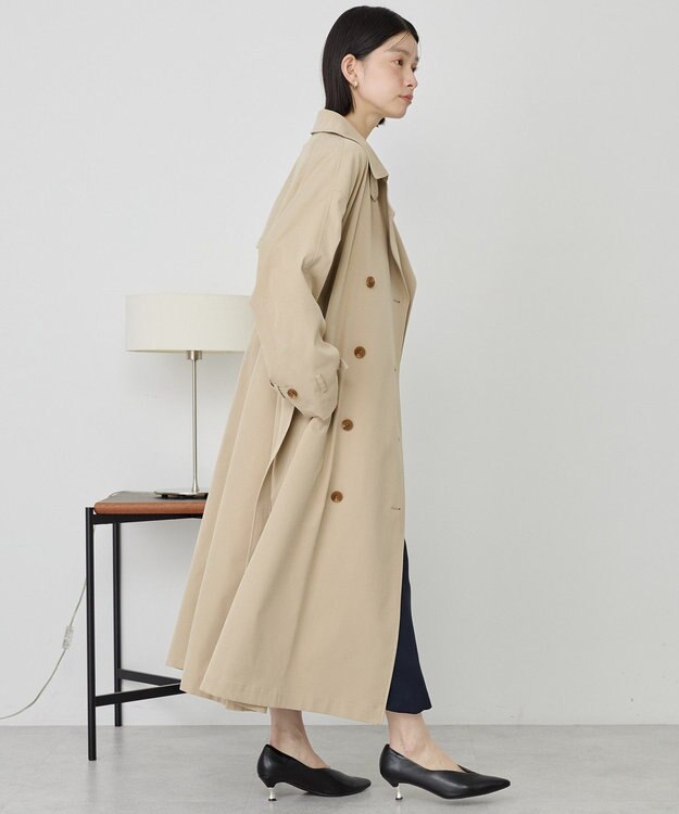 AMERICAN HOLIC 【先行予約】【花粉防止】ロングトレンチコート Beige