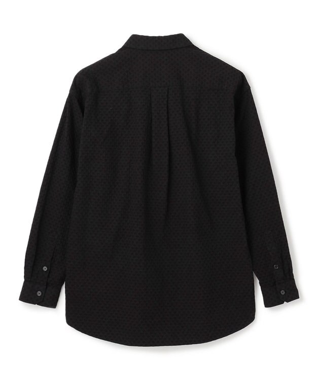 JOSEPH HOMME 【HIGH GRADE LINE】シュリンクドビーコットン  ジャガードシャツ ブラック系