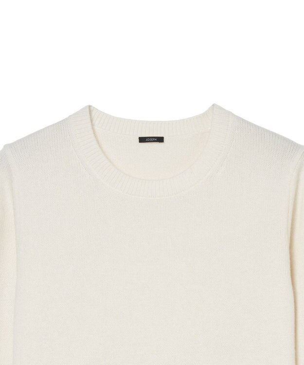 JOSEPH 【FOUNDATIONS】ライトピュアカシミヤ　ラウンドネックニット Ivory