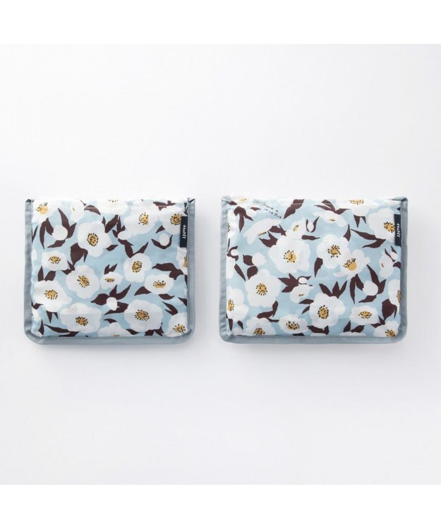 ACE BAGS & LUGGAGE HaNT トラベルアクセサリー 折り畳みボストンバッグ 41L 17722 ハント ブルーフラワー