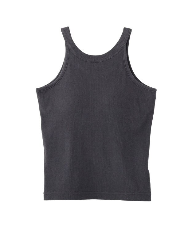 earth music&ecology アメスリテレコタンクトップ Charcoal Gray