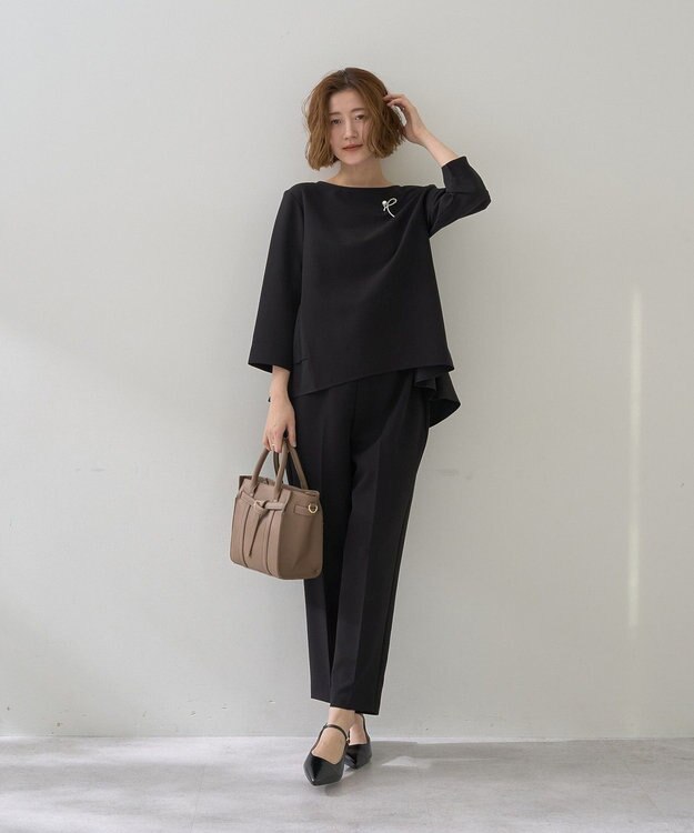 YECCA VECCA 2wayベルトデザインハンドバッグ Beige