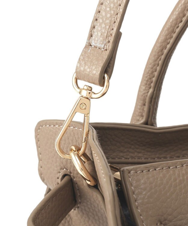 YECCA VECCA 2wayベルトデザインハンドバッグ Beige