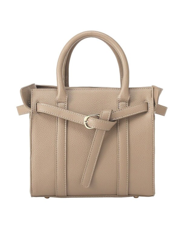 YECCA VECCA 2wayベルトデザインハンドバッグ Beige