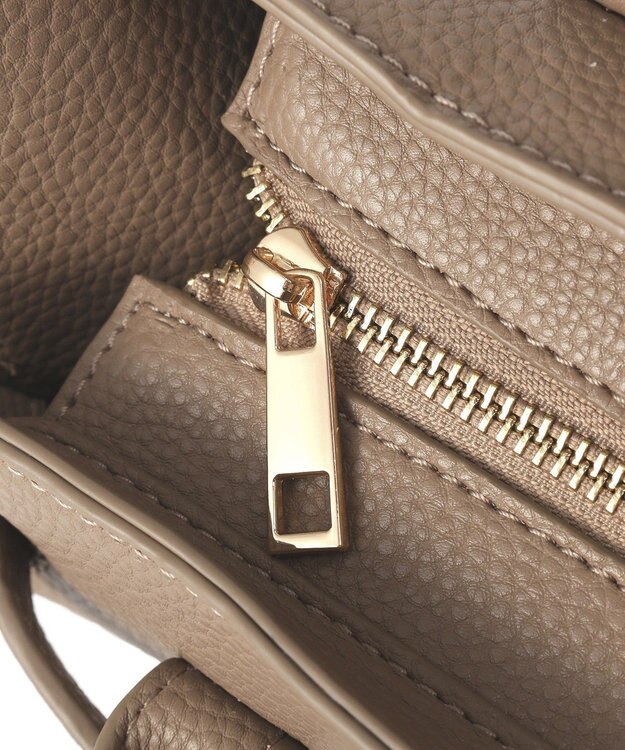 YECCA VECCA 2wayベルトデザインハンドバッグ Beige