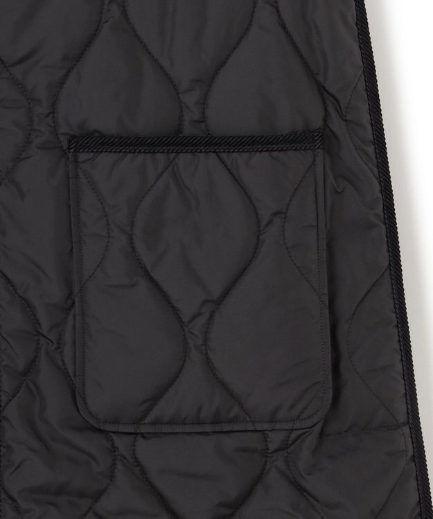 23区 【撥水加工】中綿 パディング ジレ ブラック系