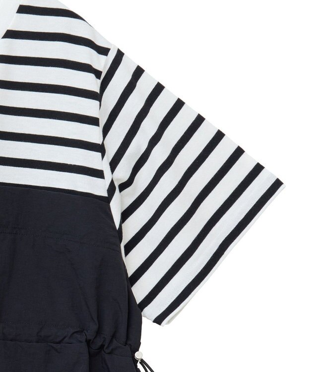 Green Parks ビスチェドッキングドロスト５分袖プルオーバー Khaki