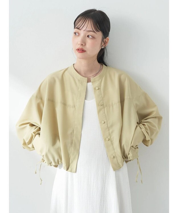 earth music&ecology シャツブルゾン Lime Green