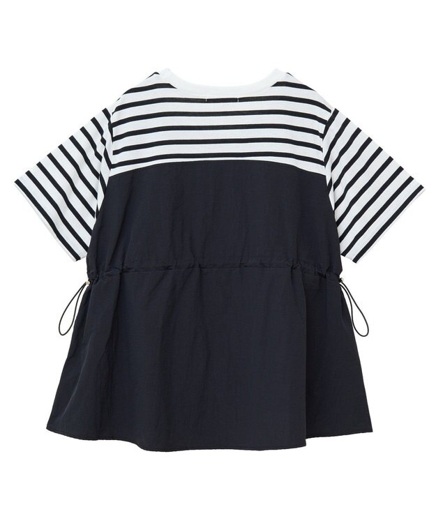 Green Parks ビスチェドッキングドロスト５分袖プルオーバー Khaki