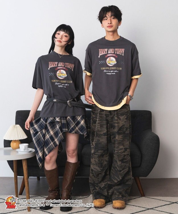 WEGO 【トムとジェリー/グレムリン/バットマン/ユニセックス着用ITEM/SMLサイズ展開】キャラクターズグラフィックT1（SS） 柄2