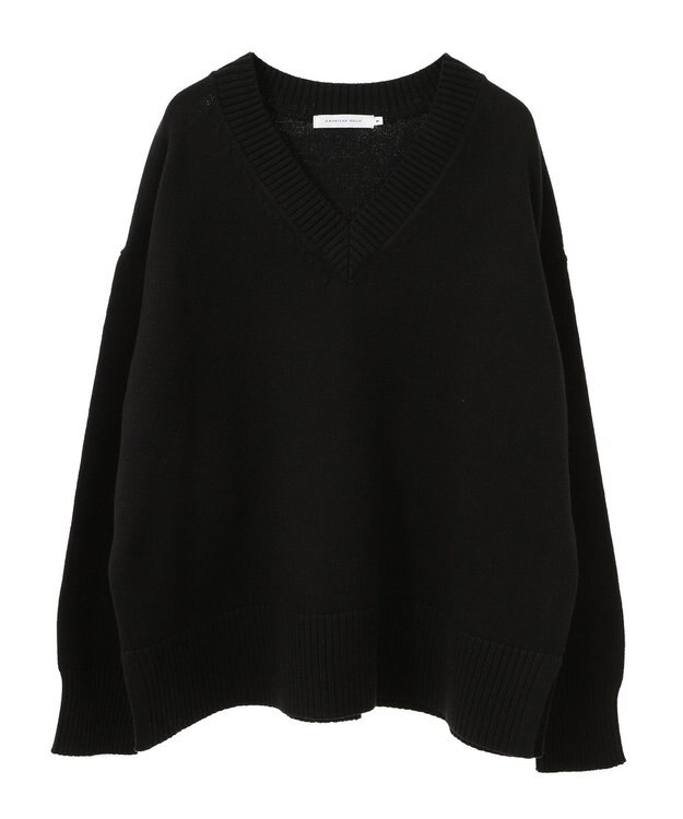 AMERICAN HOLIC Ｖネックニットプルオーバー Black
