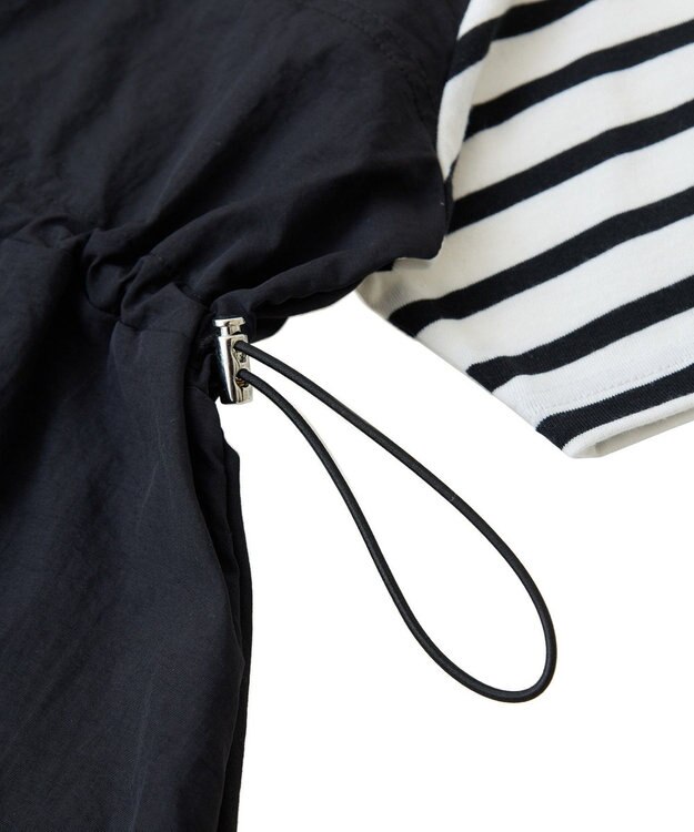 Green Parks ビスチェドッキングドロスト５分袖プルオーバー Khaki