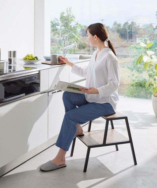 tower 踏み台 タワー 2段 ブラック ブラック