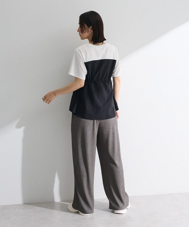 Green Parks ビスチェドッキングドロスト５分袖プルオーバー Khaki